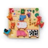 Crocodile Creek 123 Barnyard 10-Piece Wood Puzzle For Kids -Hallmark Shop 123 Barnyard 10Piece Wood Puzzle for Kids 31002 01