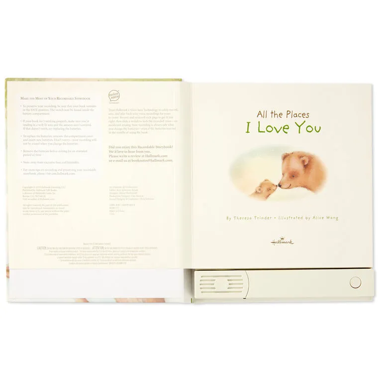 Hallmark All The Places I Love You Recordable Storybook With Music 5 Hallmark All The Places I Love You Recordable Storybook With Music - Image 3