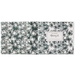 Hallmark In Loving Memory Floral Funeral Guest Book -Hallmark Shop Black and White Floral Guest Book for Funeral 1BMK1609 03