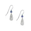 Silver Forest Blue Bead And Silver-Tone Metal Teardrop Earrings 2 Silver Forest Blue Bead And Silver-Tone Metal Teardrop Earrings -Hallmark Shop Blue Bead and Silver Teardrop Earrings E8981 01