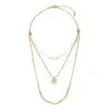 Demdaco Champagne Your Journey Layered Love Necklace, 24" -Hallmark Shop Champagne Bead Layered Necklace 1004670136 01