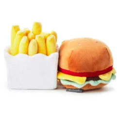 Hallmark Better Together Burger And Fries Magnetic Plush, 5" -Hallmark Shop Cheeseburger and French Fries Magnetic Plush 1KID1643 03