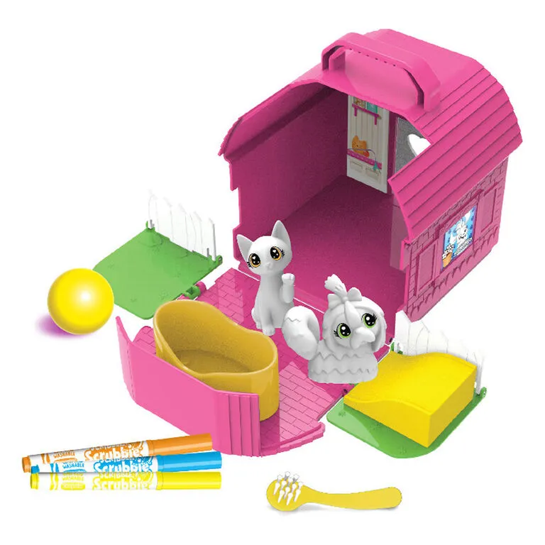 Crayola Scribble Scrubbie Pets Backyard Bungalow Coloring Set 4 Crayola Scribble Scrubbie Pets Backyard Bungalow Coloring Set - Image 2