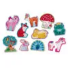 Crocodile Creek Unicorns And More 2-Piece Beginner Puzzles For Kids, Set Of 10 -Hallmark Shop Cute Critters Beginner Puzzle Set for Kids 29524 01