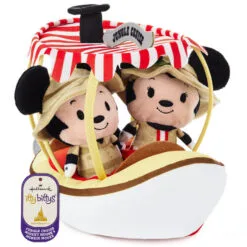 Hallmark Itty Bittys® Walt Disney World 50th Anniversary Jungle Cruise Mickey And Minnie Plush, Set Of 3 -Hallmark Shop Disney Jungle Cruise Boat Mickey and Minnie itty bittys 1KDD2118 05