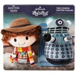 Hallmark Itty Bittys® Doctor Who The Fourth Doctor And Dalek Plush, Set Of 2 -Hallmark Shop Doctor Who Fourth Doctor and Dalek Plush itty bittys 1KDD2078 03