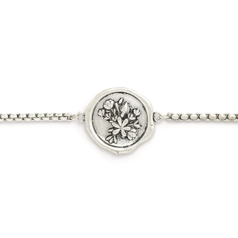 Demdaco Floral Charm Dear You Mom Bracelet 4 Demdaco Floral Charm Dear You Mom Bracelet - Image 2