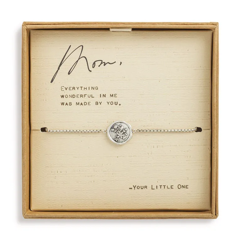 Demdaco Floral Charm Dear You Mom Bracelet 5 Demdaco Floral Charm Dear You Mom Bracelet - Image 3