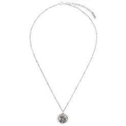 Floral Charm Dear You Mom Necklace, 17.5" -Hallmark Shop Floral Design Silver Charm Necklace 1005060050 03