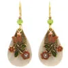 Floral Swag Layered Metal Drop Earrings -Hallmark Shop Floral Swag Layered Metal Teardrop Earrings NE0803A 01
