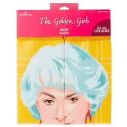 Hallmark Dorothy The Golden Girls Cheesecake Novelty Crew Socks -Hallmark Shop Golden Girls Dorothy Funny Novelty Crew Socks 1GOL1055 04