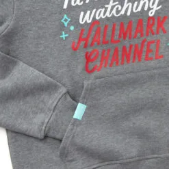 Hallmark Channel Rather Be Watching Sweatshirt Hoodie, X-Large 8 Hallmark Channel Rather Be Watching Sweatshirt Hoodie, X-Large -Hallmark Shop Hallmark Channel Rather Be Watching Sweatshirt Hoodie 1XKT3552 03