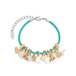 Demdaco Giving Collection Hearts And Butterflies Charm Bracelet