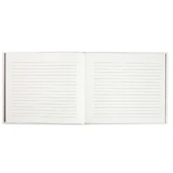 Hallmark Ivory Botanical Pattern Guest Book -Hallmark Shop Ivory Faux Leather Abstract Leaves Guest Book 1EDY3151 03