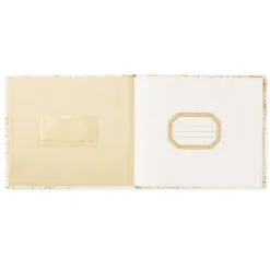Hallmark Ivory And Gold Guest Book -Hallmark Shop Ivory and Gold Guest Book 1EDY3149 03