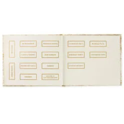 Hallmark Ivory And Gold Guest Book -Hallmark Shop Ivory and Gold Guest Book 1EDY3149 05