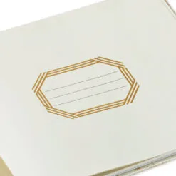Hallmark Ivory And Gold Guest Book -Hallmark Shop Ivory and Gold Guest Book 1EDY3149 07