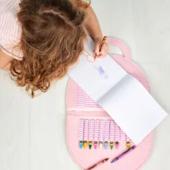 Mud Pie Kids Rainbow Art Folio Case -Hallmark Shop Kids Felt Rainbow Art Case With Crayons and Paper 12600208R 03