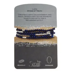 Lapis Stone Of Truth Beaded Wrap Jewelry
