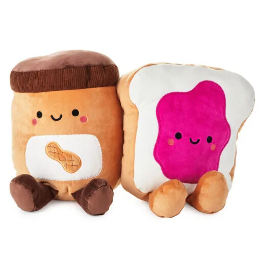 Hallmark Large Better Together Peanut Butter And Jelly Magnetic Plush, 12" -Hallmark Shop Large Better Together Peanut Butter and Jelly Magnetic Plush 1KID1610 01