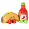 Hallmark Large Better Together Taco And Hot Sauce Magnetic Plush, 16"
