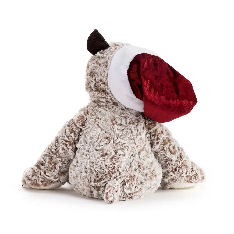 Large Giving Bear In Santa Hat Stuffed Animal, 16" 4 Large Giving Bear In Santa Hat Stuffed Animal, 16" - Image 2