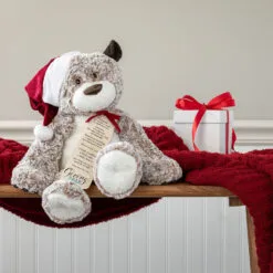 Large Giving Bear In Santa Hat Stuffed Animal, 16" 7 Large Giving Bear In Santa Hat Stuffed Animal, 16" -Hallmark Shop Large Giving Bear in Santa Hat Stuffed Animal 5004770063 03