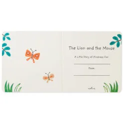 Hallmark The Lion And The Mouse Board Book And Lion Lovey Blanket Set -Hallmark Shop Lion Lovey Blanket Lion Mouse Kindness Board Book Set 1BBY4783 04