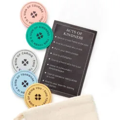 Hallmark Little World Changers™ And Kind Culture Co. The Doll Kind Dark Skin Girl, 12" -Hallmark Shop Little World Changers Dark Skin Girl Doll With Tokens 1KID2086 05