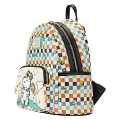 Hallmark Shop -Hallmark Shop Loungefly Peanuts Snoopy Checkered Mini Backpack PNBK0025 02
