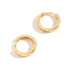 Howard's Jewelry Medium Gold Huggie Hoop Earrings -Hallmark Shop Medium Gold Huggie Hoop Earrings 10503 01