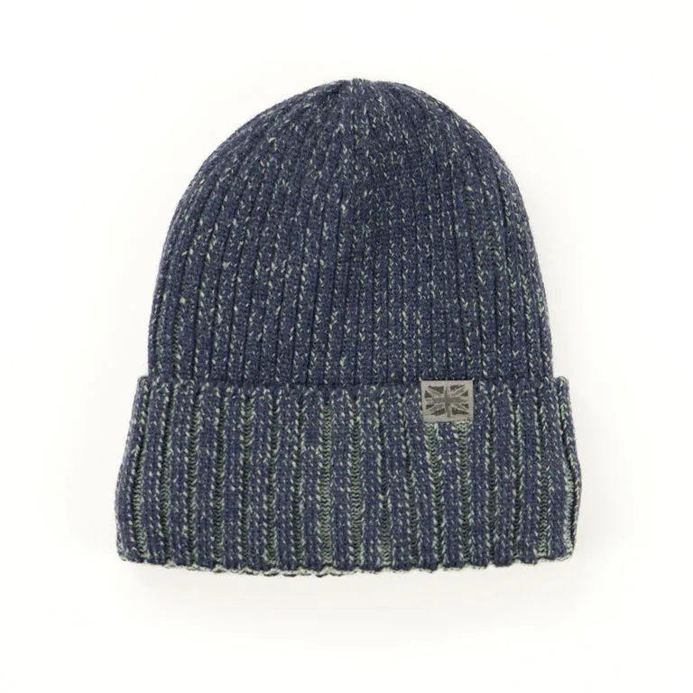 Britt’s Knits Navy Blue Ribbed Knit Men's Beanie Hat 3 Britt’s Knits Navy Blue Ribbed Knit Men's Beanie Hat