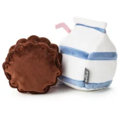 Hallmark Better Together Milk And Cookie Magnetic Plush, 6" -Hallmark Shop Milk Carton and Chocolate Cookie Magnetic Plush 1KID1642 03