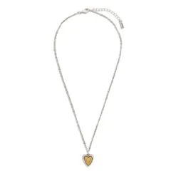 Demdaco Heart Charm Guardian Angel Necklace, 18"