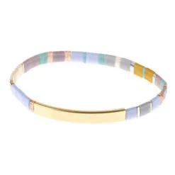 Lavender Be Fierce Good Karma Miyuki Bracelet