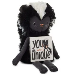 Hallmark MopTops Skunk Stuffed Animal With You Are Unique Board Book
