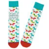 Hallmark Morning Person For My Dog Funny Crew Socks -Hallmark Shop Morning Person Dog Illustrations Novelty Crew Socks 1SOX2082 01