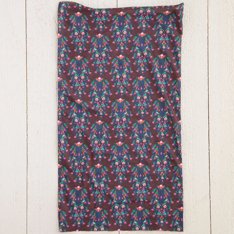 Natural Life Dark Mauve Trellis Boho Bandeau 4 Natural Life Dark Mauve Trellis Boho Bandeau - Image 2