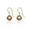 Silver Forest Orange Stone And Gold-Tone Woven Triangle Metal Drop Earrings 1 Silver Forest Orange Stone And Gold-Tone Woven Triangle Metal Drop Earrings -Hallmark Shop Orange Stone and Triangle Metal Drop Earrings NE1913 01