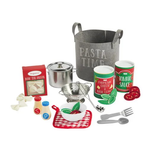 Mud Pie My Pasta Cooking Toy Set, 26 Pieces -Hallmark Shop Pasta Cooking Play Set and Felt Kettle 10760018 01
