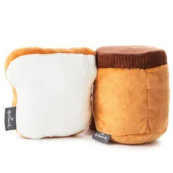Hallmark Better Together Peanut Butter And Jelly Magnetic Plush, 5" -Hallmark Shop Peanut Butter Jar and Bread With Jelly Magnetic Plush 1KID1641 03