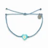 Pura Vida Blue Daisy Heart Charm Bracelet 1 Pura Vida Blue Daisy Heart Charm Bracelet -Hallmark Shop Pura Vida Blue Daisy Heart Bead Bracelet 10BRXX1648BLST 01