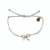 Pura Vida Ivory And Rose Gold Bow Charm Bracelet -Hallmark Shop Pura Vida Bow Charm Bracelet in VanillaRose Gold 10BRXX1611VANL 01