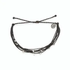 Pura Vida Black And Silver Celestial Malibu Bracelet