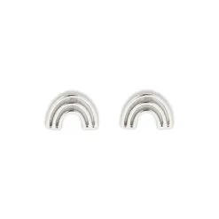 Pura Vida Chasing Rainbows Silver Stud Earrings