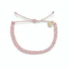 Pura Vida Baby Pink Braided Bracelet -Hallmark Shop Pura Vida Light Pink Braided Bracelet 10BRXX1002BABP 01