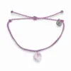 Pura Vida Stone Heart Amethyst Charm Bracelet -Hallmark Shop Pura Vida Purple Amethyst Heart Cord Bracelet 10BRXX1651LPUR 01