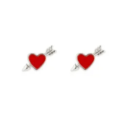 Pura Vida Lovestruck Silver Stud Earrings