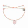 Pura Vida Stone Heart Rose Quartz Charm Bracelet -Hallmark Shop Pura Vida Rose Quartz Heart Cord Bracelet 10BRXX1652BLUS 01
