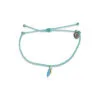 Pura Vida Seafoam Braided Bracelet With Toucan Bird Charm